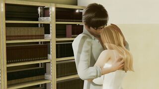 Morning in library. Licking a consummate cunt of youthful library worker. Emptie41