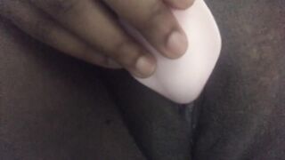 Massaging my love button to climax with sextoy