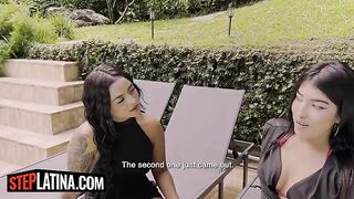 My THICK LATIN BABE STEPSISTERS teamed up to UNFATHOMABLE MOUTH my DONG during our family vacation