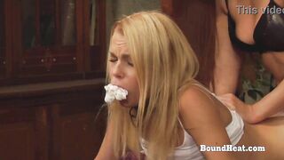 Hawt Breasty Lesbo Thrall Orgasming With Mistresse And Masturbating Hard