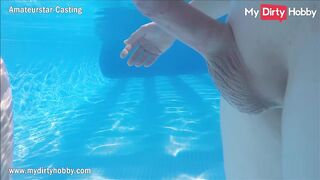 MyDirtyHobby - Breasty teen team-fucked by old boys at the pool