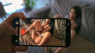 This babe tried to hide It...but I Caught her, curious roommate POV