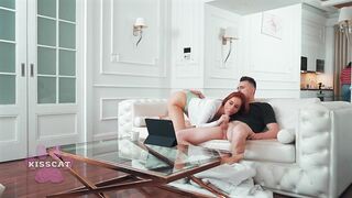 Oops... Cum Inside Wife's adult honey!? Spouse Bangs 2 Step Sis in Share Daybed - Audrey Reid X MrCat