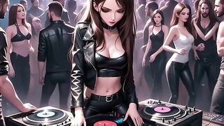 Manga Hot DJ Synthwave Retrowave Electro AI