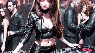 Manga Hot DJ Synthwave Retrowave Electro AI