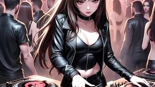 Manga Hot DJ Synthwave Retrowave Electro AI