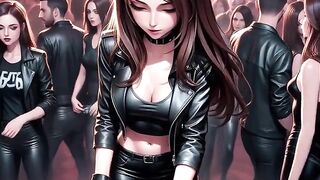 Manga Hot DJ Synthwave Retrowave Electro AI