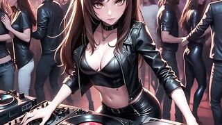 Manga Hot DJ Synthwave Retrowave Electro AI