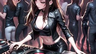 Manga Hot DJ Synthwave Retrowave Electro AI