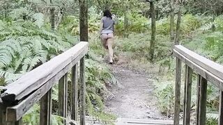 Dogging wife drilled by grand-daddy in the woods (no cum drum)