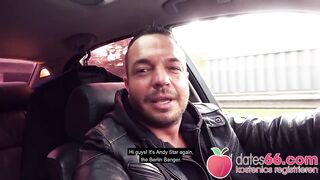 Nearly caught! Stranger bangs Latin babe Zara Mendez in town park
