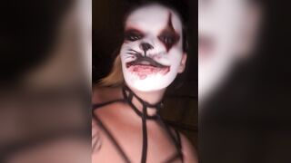 Smokin' big beautiful woman Jaw-dropping Kitty Clown with Large Titties and Butt begging to have some pleasure