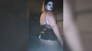 Smokin' big beautiful woman Jaw-dropping Kitty Clown with Large Titties and Butt begging to have some pleasure