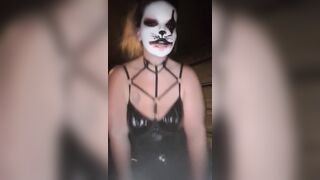 Smokin' big beautiful woman Jaw-dropping Kitty Clown with Large Titties and Butt begging to have some pleasure