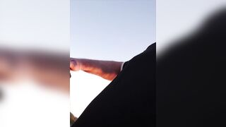 Public Amrster Enjoying Wild Strumpfhose Cum Dump