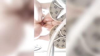 Full twat of cum after a wonderful sex with a plump woman