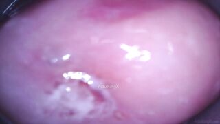 Camera in Cunt cumming, cervix palpitating, climax contractions, gfe raw talk, bts - Masturbate with me Ep 1 Part 5