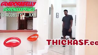 Adora Abdomen Cheats on Boyfriend with Large Weenie Ebony Ally