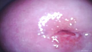 Camera in Cunt cumming, cervix pulsating, climax contractions, gfe raw talk, bts - Masturbate with me Ep 1 Part 4