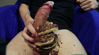 i stack donuts on my large curved shlong ,would u take a bite?