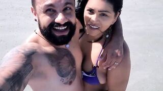 Hotwife Plugged In and Hirsute Snatch on Display in Public During the time that Her Cuckold Spouse Films