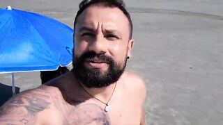 Hotwife Plugged In and Hirsute Snatch on Display in Public During the time that Her Cuckold Spouse Films