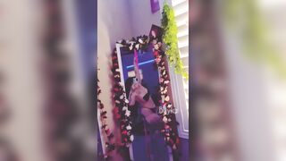biiyla shows off the large butt on constricted rope