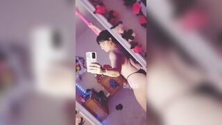 biiyla shows off the large butt on constricted rope
