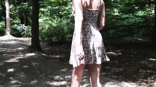 Miamana Outdoor - I walked throughout the Town Park showed off my Hawt Butt and Masturbated a bit