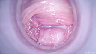 Camera in Snatch cumming, cervix palpitating, climax contractions, gfe raw talk, bts - Masturbate with me Ep 1 Part two