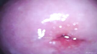 Camera in Snatch cumming, cervix palpitating, climax contractions, gfe raw talk, bts - Masturbate with me Ep 1 Part two