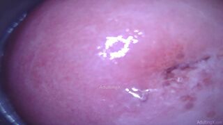 Camera in Pussy cumming, cervix palpitating, climax contractions, gfe raw talk, bts - Masturbate with me Ep 1 Part three