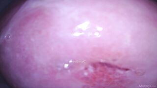 Camera in Pussy cumming, cervix palpitating, climax contractions, gfe raw talk, bts - Masturbate with me Ep 1 Part three