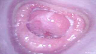 Camera in Pussy cumming, cervix palpitating, climax contractions, gfe raw talk, bts - Masturbate with me Ep 1 Part three