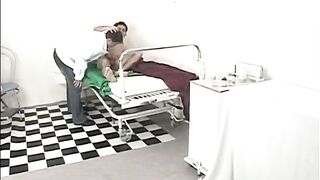 Bi sexual three-some bang action at the doctor's