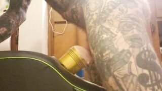 Home Bath Floor Fleshlight Screw