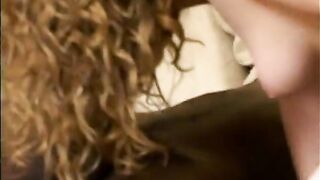 Hawt weenie sucking redhead gets facial spunk fountain after blowing ebony shlong