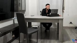 The Secretary Gets Her Feet Licked with Hose and Gets Screwed Previous to Getting Cum on Her Heels and Swallowing Her!