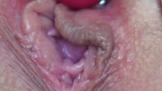 Close up Snatch. Fingering. Palpitating Climax