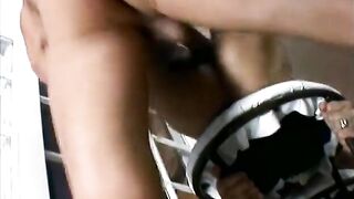 Sexy honey can't get sufficiently of gym rat's wang