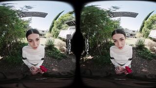VR Conk: Slender Bushy Brunette hair Rides a Biggest Wang in Star Wars Cosplay - VR Porn