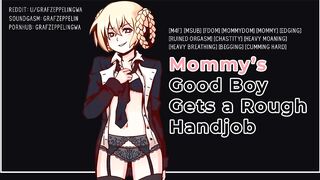 Getting a coarse tugjob from my Mommydomme! [Hawt hunk voice, ASMR, GWA, Audioporn]