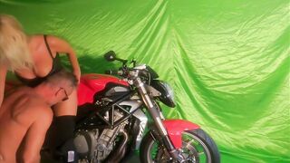 Slutty sweetheart rides bike and schlong - Dreamescapades