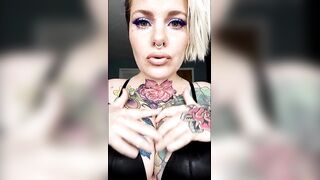 Sexy Golden-haired Squeezing Titties and Blowing Large Ebony Rod POV Dream