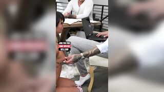 Leggy Darksome-Haired mother I'd like to fuck With Green Eyes Gives In