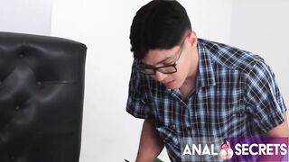 STEPSON HELPS HIS STEPMOM REMOVE AN ANAL TOY, THEN BANGS HER IN THE BOOTY AND CUMS INSIDE HER.