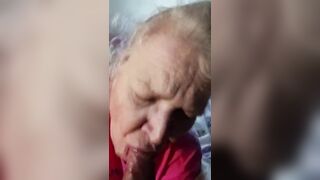 Hawt mother I'd like to fuck Sucking Some Knob!