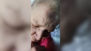 Hawt mother I'd like to fuck Sucking Some Knob!