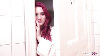 German scout - Redhead step sister caught step-bro jerking