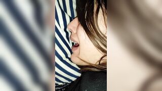 Painful anal screw with creampie for a gorgeous teen